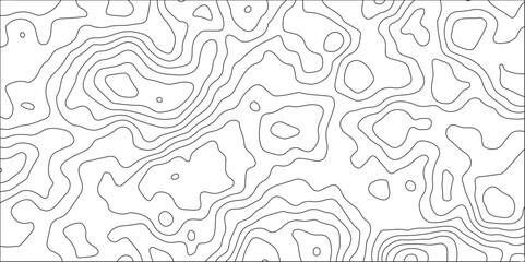 Abstract pattern with lines. Background of the topographic map. White background with topographic wavy pattern design. Vector contour topographic map.