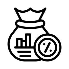 Investment Tax line icon