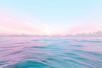Fototapeta premium Serene Ocean View Under Colorful Sky