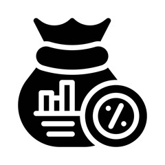 Investment Tax glyph icon