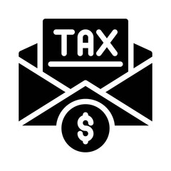 Tax Payment glyph icon
