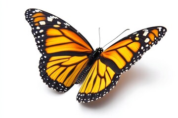 Obraz premium One Monarch Butterfly with generative ai
