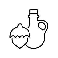 Fototapeta premium Oil icon symbol vector image Illustration 