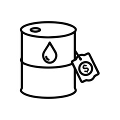 Oil icon symbol vector image Illustration
