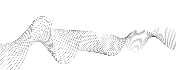 Abstract wavy lines background.