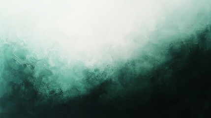 Fototapeta premium Minimalist Abstract Image with Dark Green and White Textured Soft Edges and Vibrant Chromatic Intensity Fading to White 