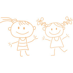 Children Draw Doodle