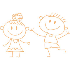 Children Draw Doodle