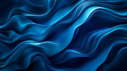 Obraz premium Flowing blue wave texture on a simple background.