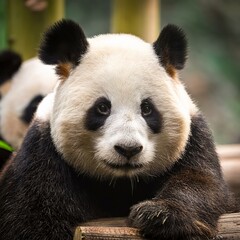 上野動物園のパンダを見る