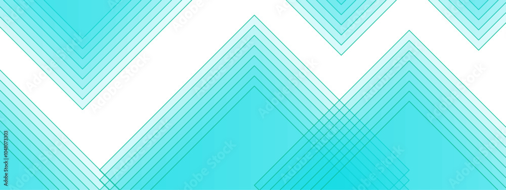 Aufkleber Abstract Linear Geometric Pattern in Light Blue. Stripes background design with layers of Geometric shapes. line elegant colorful striped diagonal line technology concept