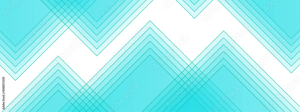 Poster Abstract Linear Geometric Pattern in Light Blue. Stripes background design with layers of Geometric shapes. line elegant colorful striped diagonal line technology concept