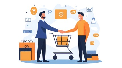 Customer Service  Shopping  Online Store   Happy Customer  Business Deal  Shopping Cart  Online Shopping  Sale  Customer Support