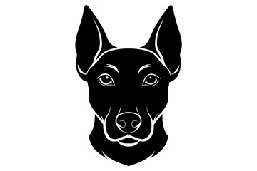 dog-head-black-silhouette-white-background 