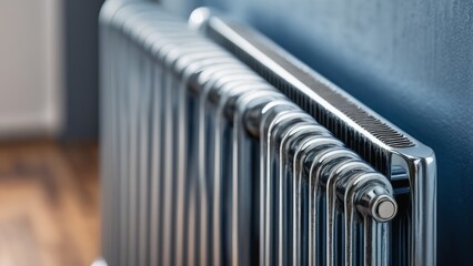 Radiator in the room, close-up