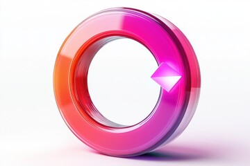 Vibrant update icon in a modern design context