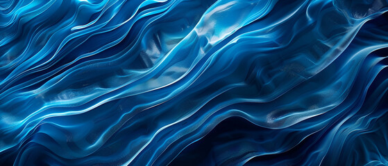 Obraz premium Blue and black background featuring various dots and lines arranged in an abstract pattern ,abstract blue background with smooth lines and waves