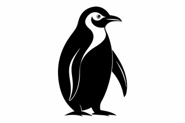 emperor-penguin-black-silhouette-white-background