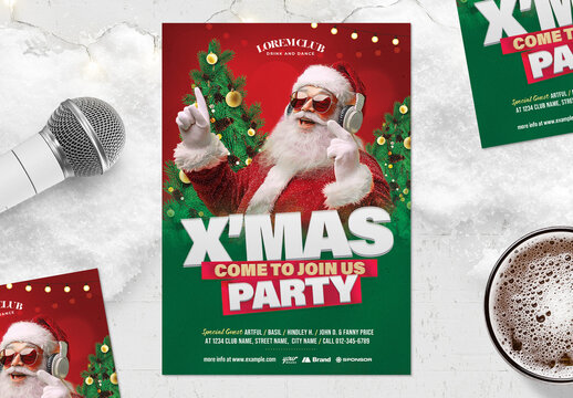 Christmas Party Flyer Template
