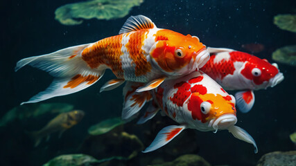 Koi fish image, AI generated