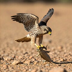 The most beautiful birds of prey are fighting 