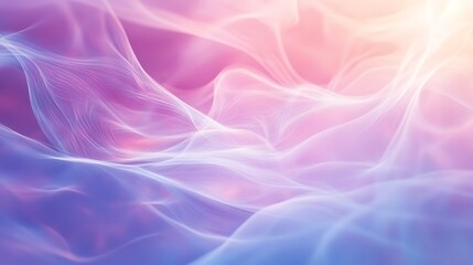 Obraz premium Mystical waves flowing in soft patterns with psychic energy aura