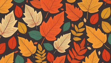 fall leaves pattern