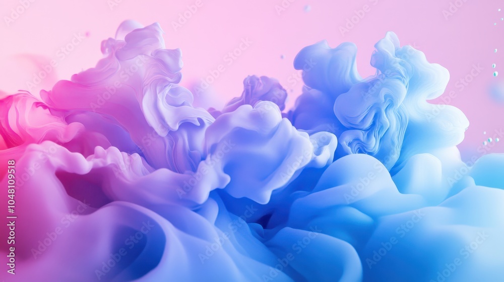 Poster a colorful gradient background with soft transitions between blue and pink, creating a vibrant and a