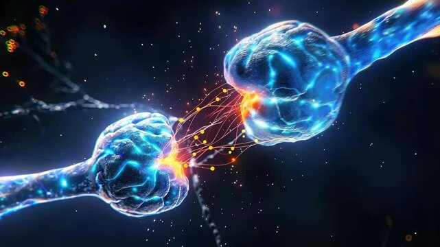 Neural pathway: intricate representation of nerve synapse, connection between nerve cells that enables communication, signal transmission, crucial for the overall functioning of nervous system.