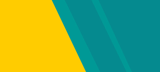 Obraz premium creative yellow turquoise diagonal background abstract modern