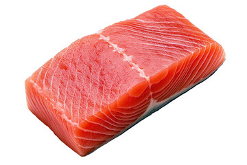 Fresh Salmon Steak on transparent Background