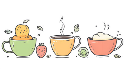 Seamless pattern featuring birds and flowers with festive Christmas elements like trees, snowflakes, and gifts for a cheerful holiday design