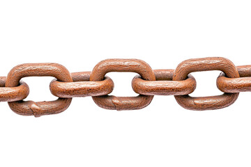 Fototapeta premium Strong Metal Chain Links Close-up Image