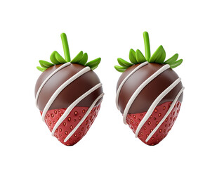 Obraz premium Chocolate Covered Strawberries in Delicious Arrangement