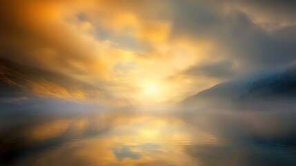 Dawn's Embrace: Tranquil Reflections on a Lake