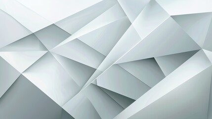 abstract geometric white and gray on light silver gradient background