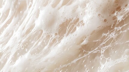 Obraz premium Close-Up of Shampoo Lather with Hair Strands
