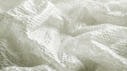 Obraz premium A biodegradable bubble wrap made from starch-based materials, protecting a fragile item, demonstrating the shift from plastic.