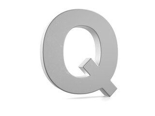 Metal letter Q