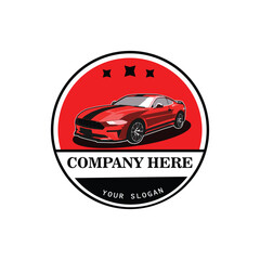 Obraz premium Minimalist car logo design 