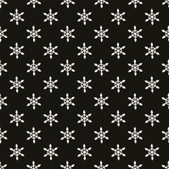 Abstract simple floral gothic style seamless pattern. Elegant minimal monochrome stylish background. Perfect for textile, wallpaper and fabrics.