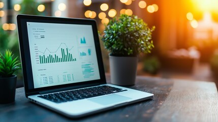 Fototapeta premium Portable Profit Projections