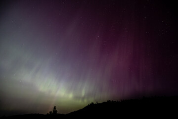 Spectacular Aurora Borealis Display in Starry Night Sky