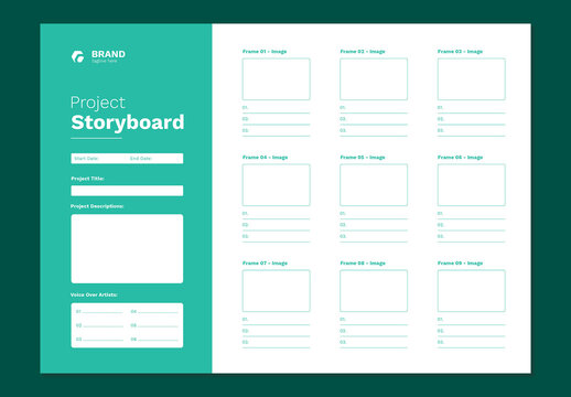 Storyboard Template Modern Layout