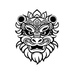 Fototapeta premium Traditional lion dance headgear