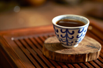 close up of a cup of tea