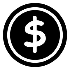 dollar coin icon