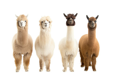 Fototapeta premium Llama collection no transparent background