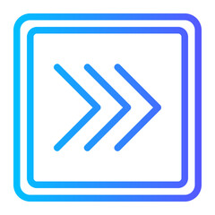 right arrow gradient icon