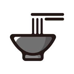 Udon outline icon for graphic design, apps and websites